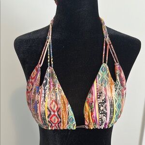 Luli Fama Multicolor Bikini Top
